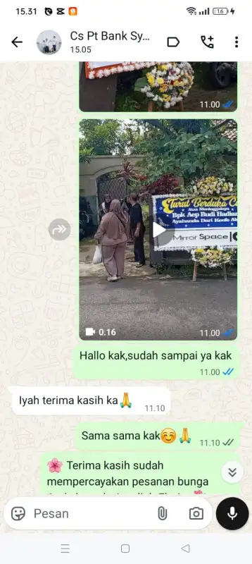 Testimonial Papan Bunga KALIMANTAN UTARA